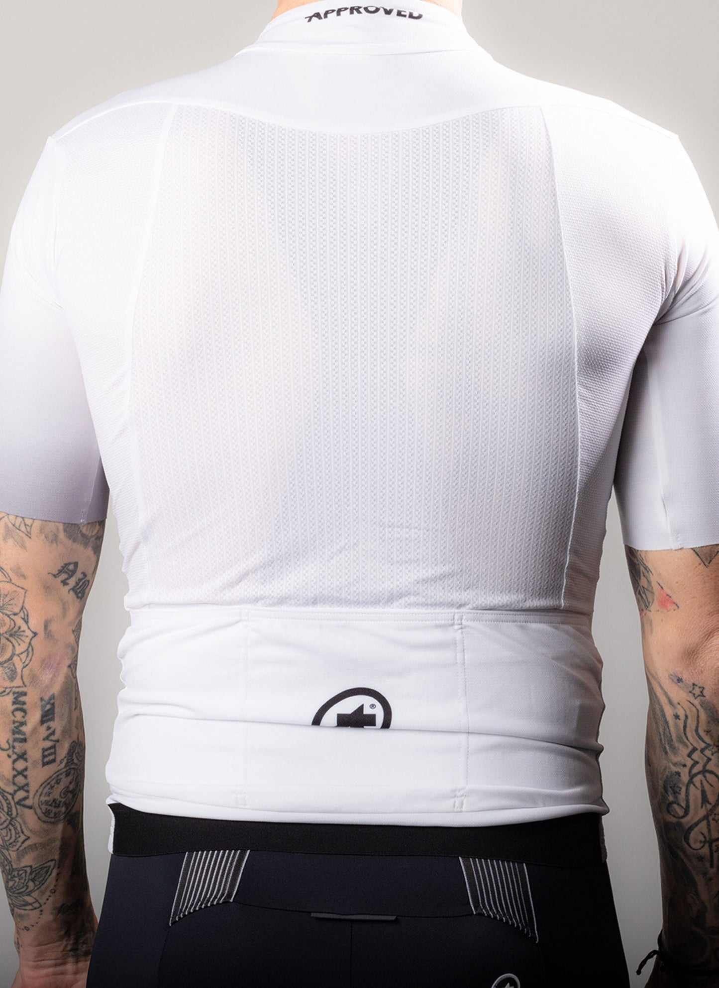 approved fundamental cycling jersey white ltd