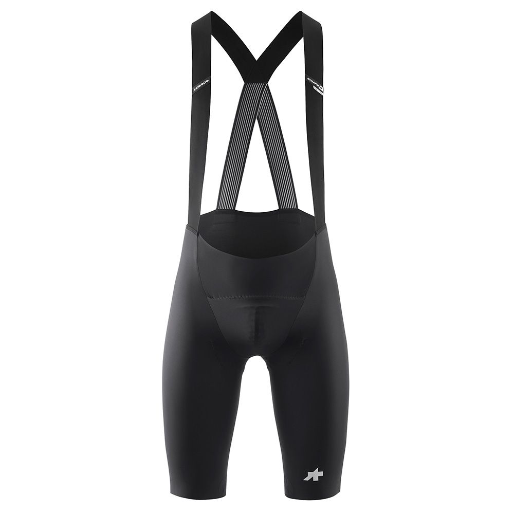 ASSET R womens cycling bib shorts – premium black bib shorts with ergonomic fit and breathable straps for road cyclists.
