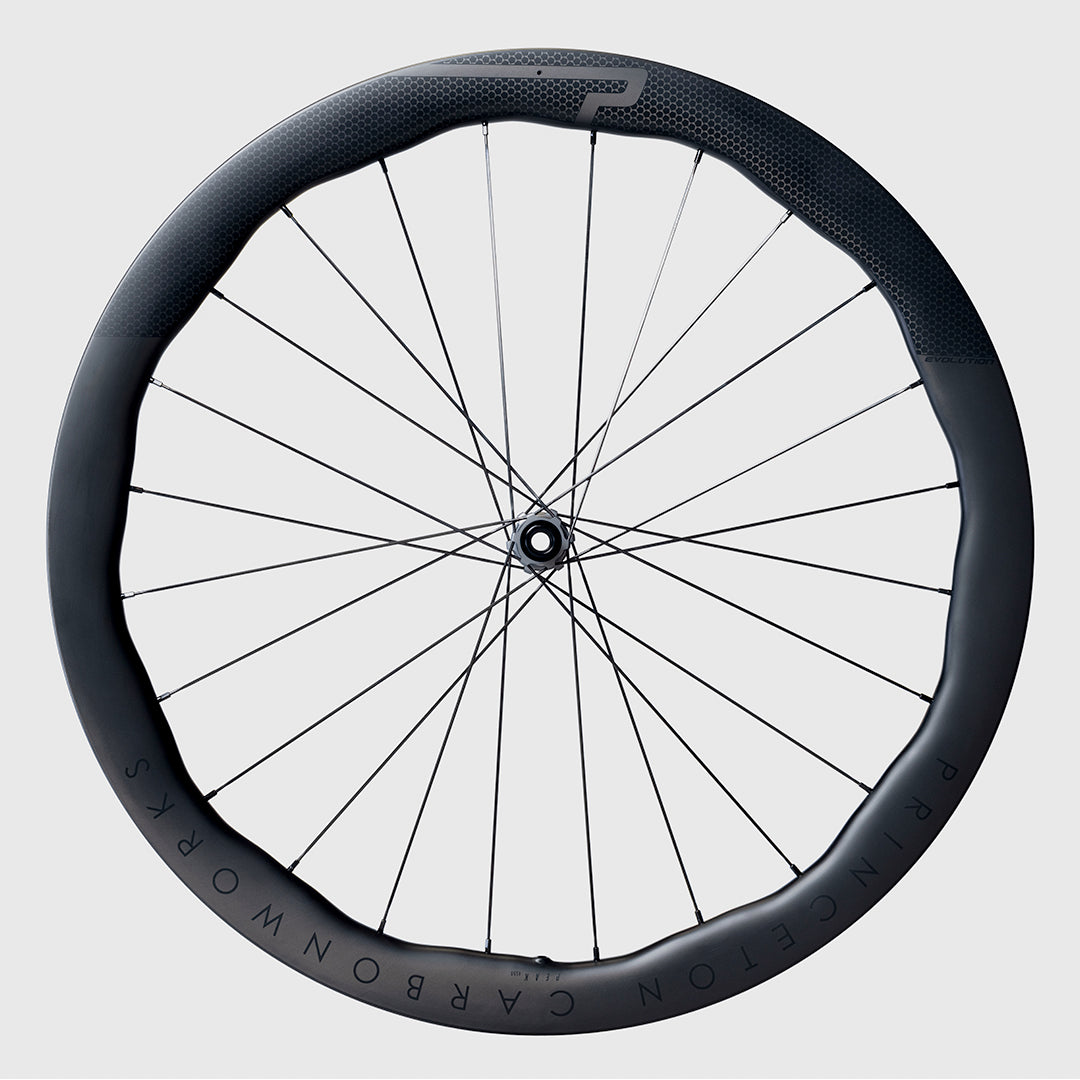 Princeton Carbonworks Peak 4550 carbon road bike wheels - best lightweight aero disc wheels.