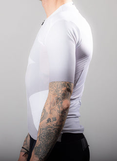 approved fundamental cycling jersey white ltd